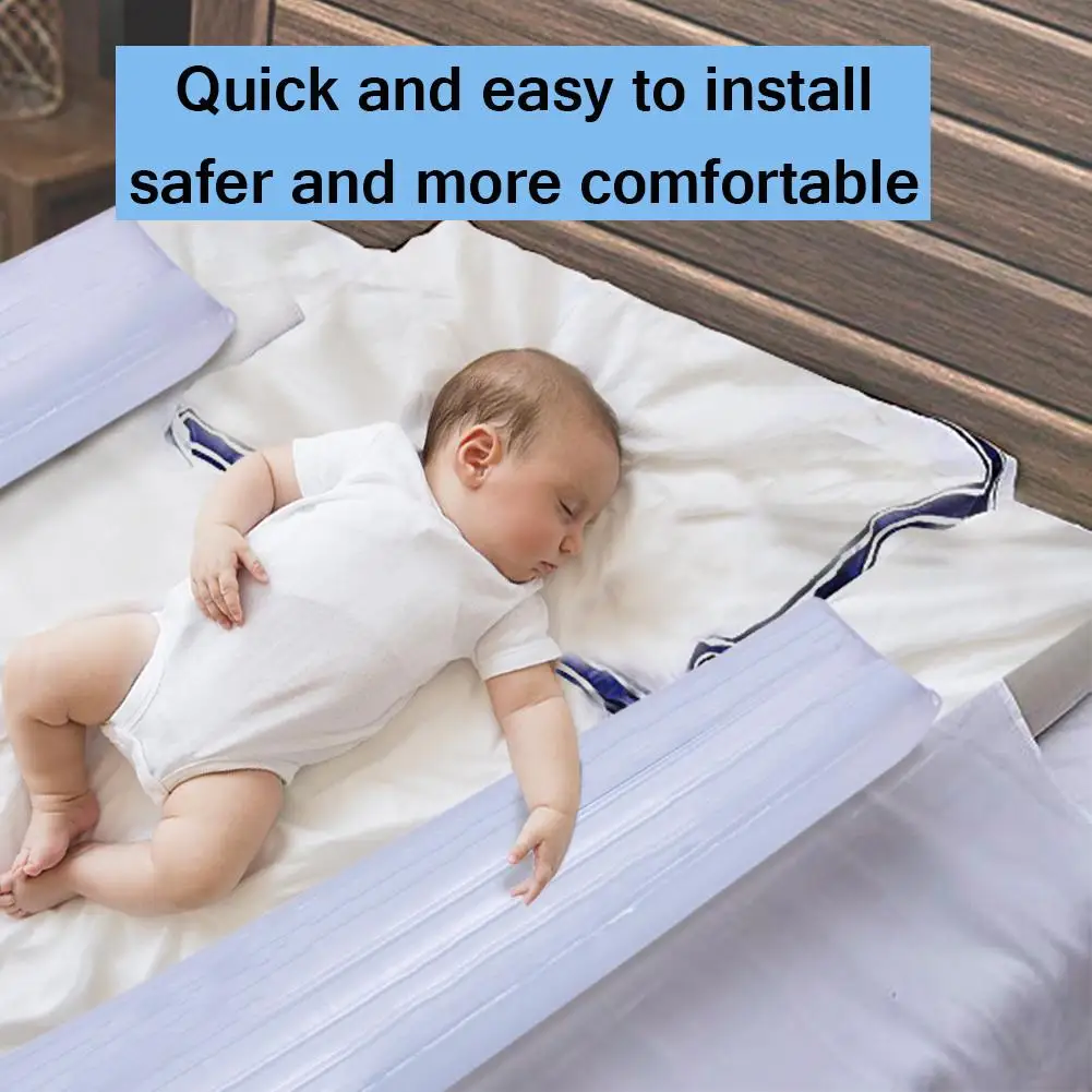

Bed Rails Bumpers For Toddlers Inflatable Water Resistant Safety Non Slip Bed Guardrail Crib Rail For Baby Safety Protection