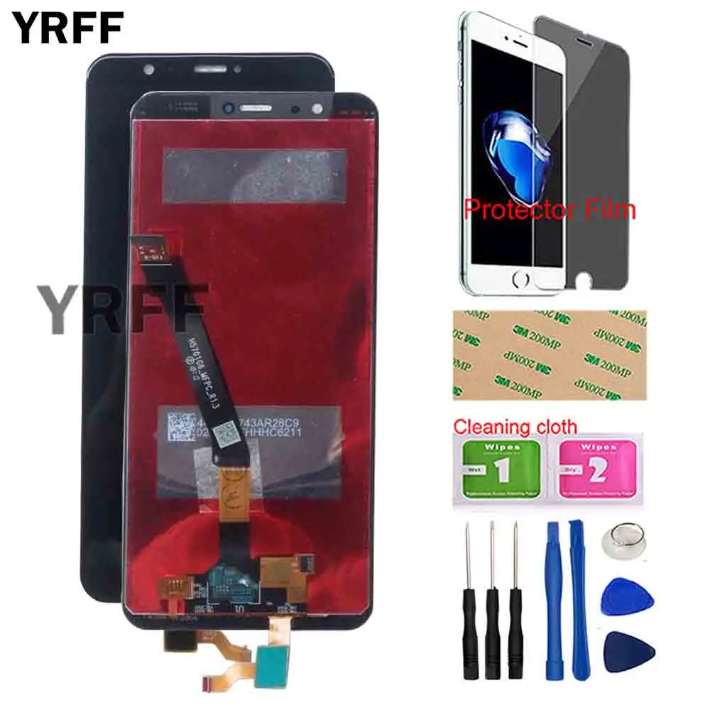 

Mobile LCD Display For Huawei P Smart Touch Screen LCD Display Lens Sensor Digitizer Assembly Replacement Tools Protector Film