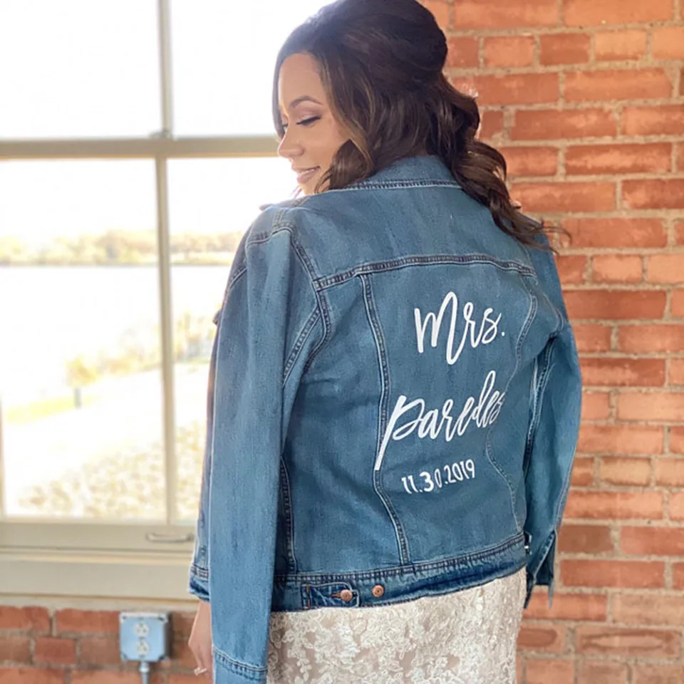jean jacket for bride