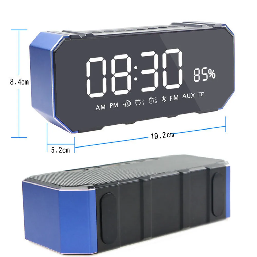 HIPERDEAL DG100 Bluetooth динамик карта будильник с дисплеем открытый портативный дизайн высококачественный Сабвуфер Звук