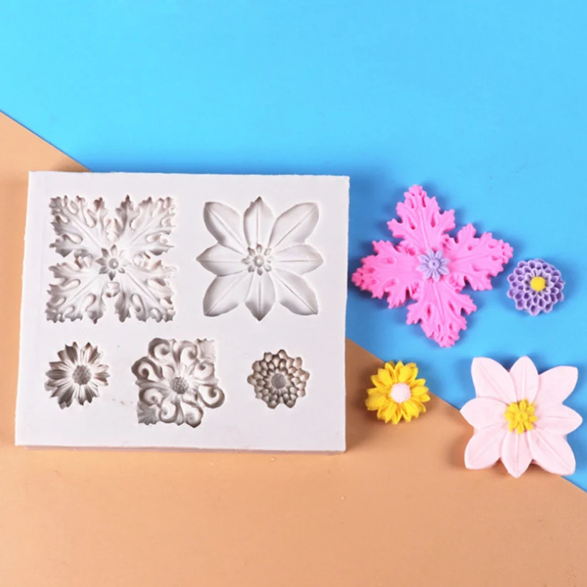 Silicone Chrysanthemum Flower Mold for Cake and Chocolate Decorating