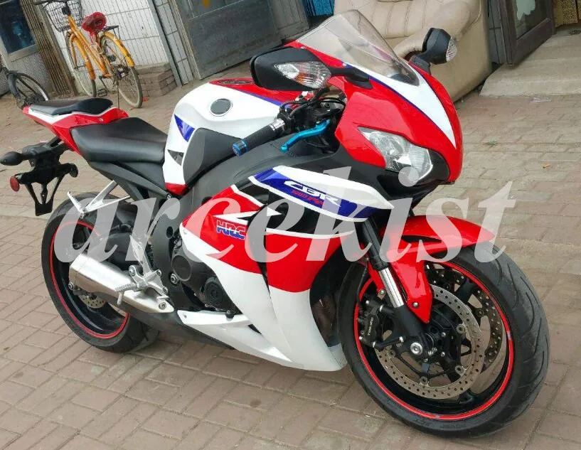 Инжекционного метода литья) ABS Полный комплект обтекателей Подходит для Honda CBR1000RR 08-11 2008 2009 2010 2011 CBR1000 Красный Синий Прохладный