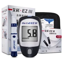 По вызову EZIII измеритель уровня глюкозы в крови независимый тест глюкозы в крови er тест-полоски глюкометр для диабетического диабета