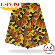 Анкара африканская восковая печатная ткань 12 ярдов Хлопок Воск Гана воск нигерийский стиль для шитья африканские платья одежда 111810