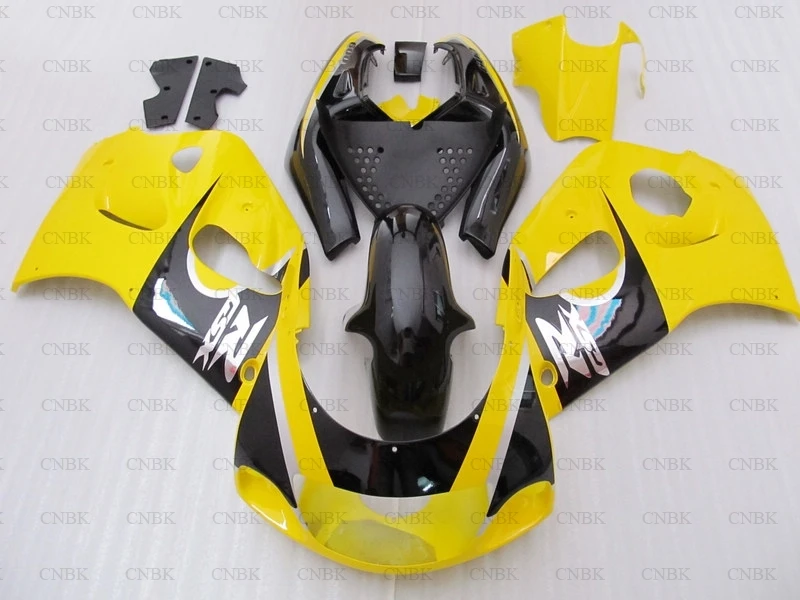Набор для всего тела GSX R 750 96 97 Suzuki GSXR750 набор 98 99 Abs обтекатель 1996 - 2000 желтый черный