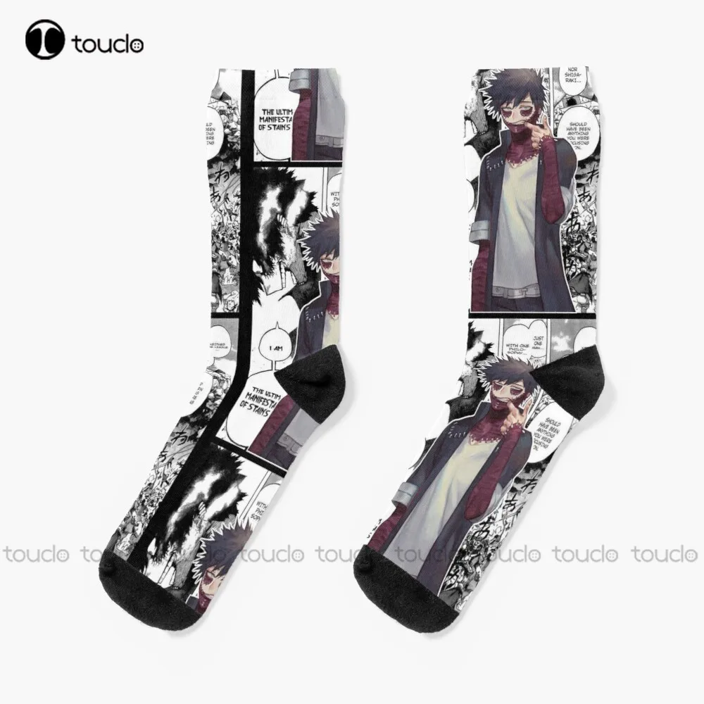 

Dabi Boku No Hero Anime Socks Football Socks Youth Boys Christmas Gift Custom Unisex Adult Teen Youth Socks Women Men Funny Sock