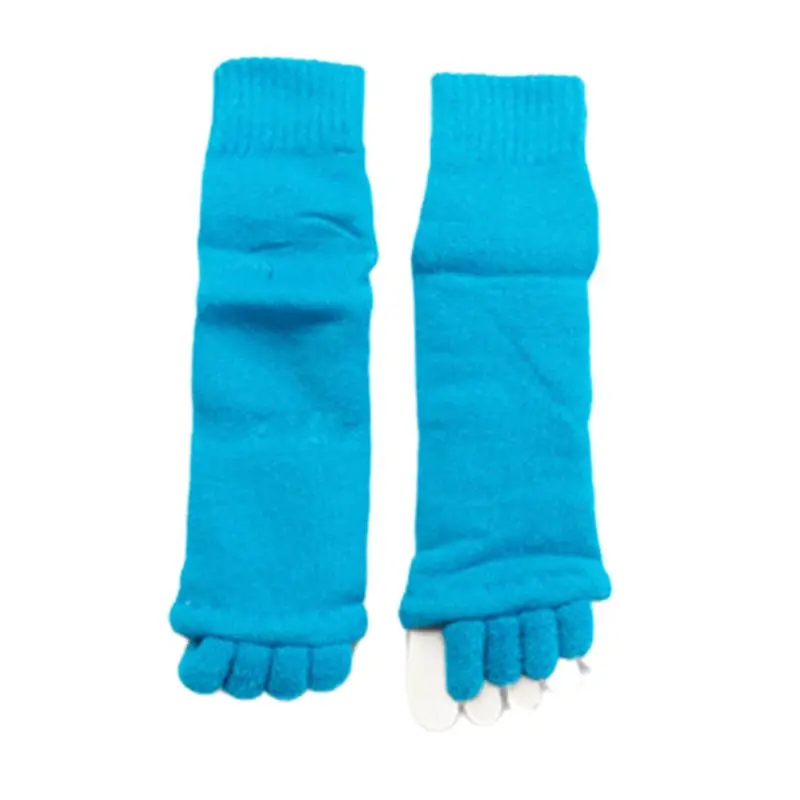 Women Foot Massage Five Toes Separator Socks Pain Relief Hallux Valgus Corrector 95AB