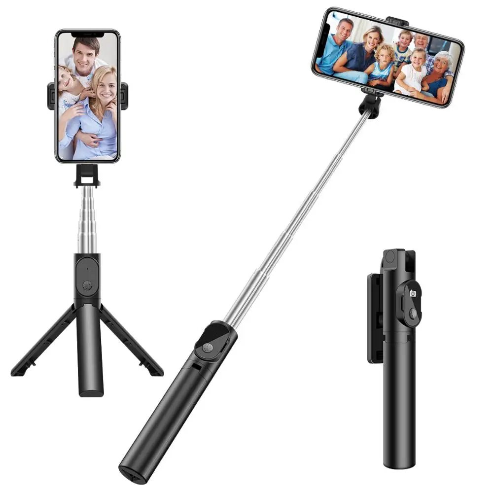 

3in1 Selfie Stick Wireless Bluetooth Tripod Holder with Remote 360° Foldable for IOS Android Smart Phone Photo Live Stream Vlog
