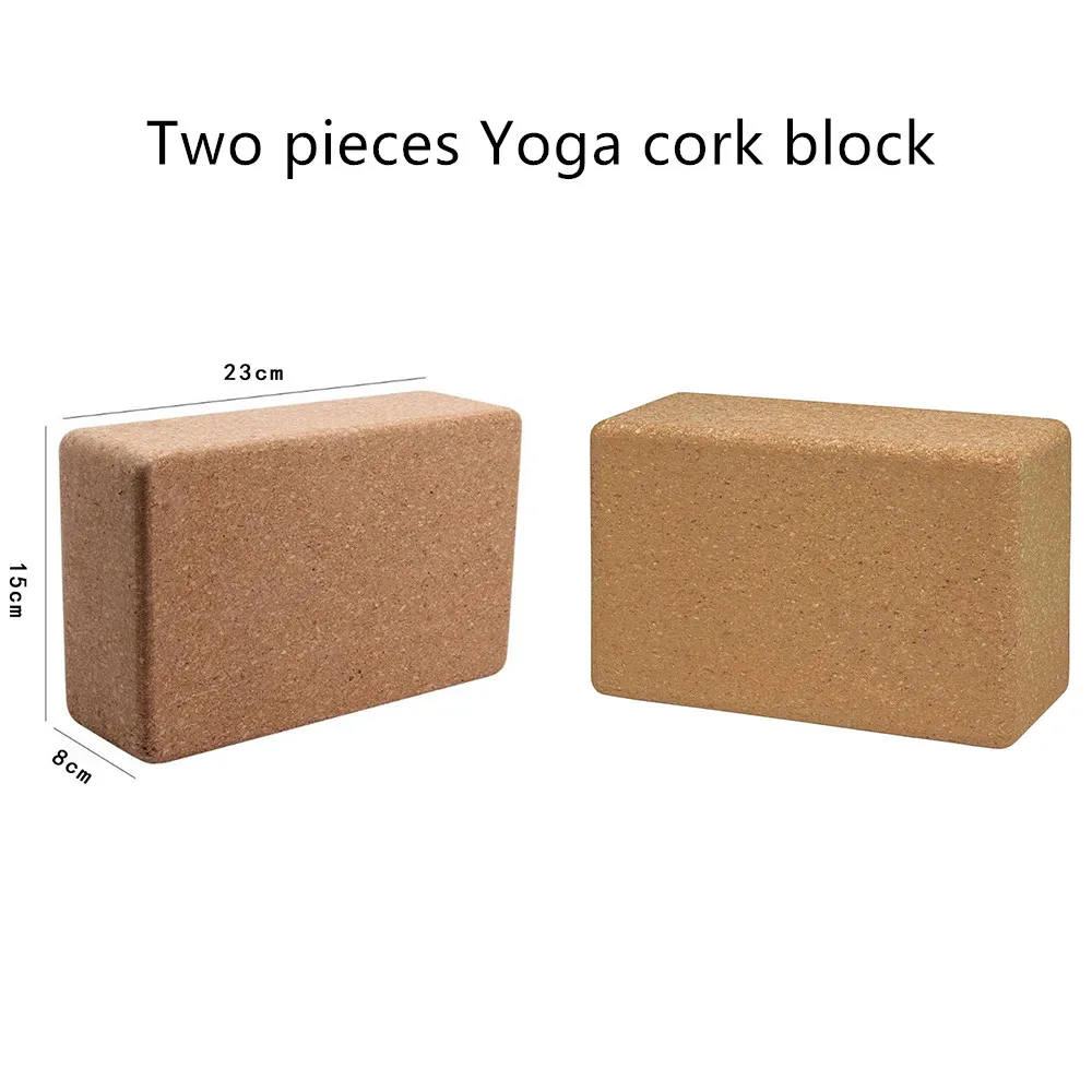 

Yoga Cork Block Fitness Equipment Gym Workout Accessory Yoga Brick Exercise Sports Tool High Quality Two Picese Fast Delivery
