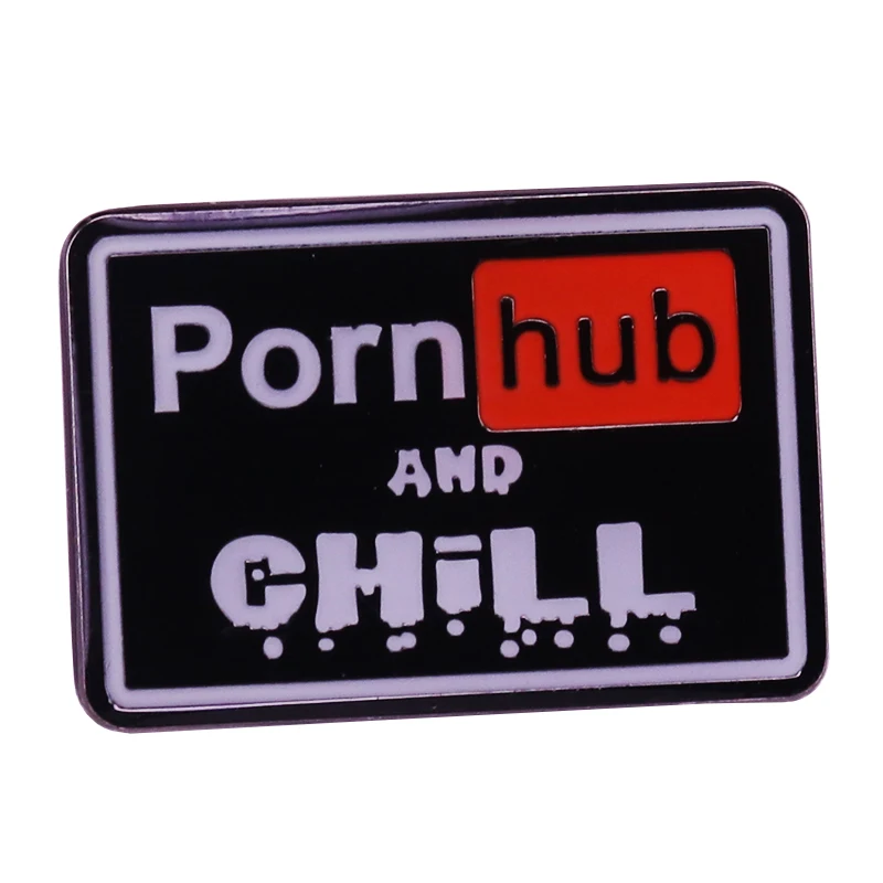 Chill statement pin share Забавный подарок | Украшения и аксессуары