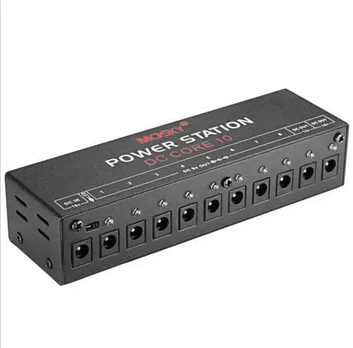 UK Plug Mosky педаль питания для 9 в 12 В 18 в гитарный эффект педали 10 изолированных выходов с силовыми кабелями аксессуары для гитары - Цвет: UK Plug