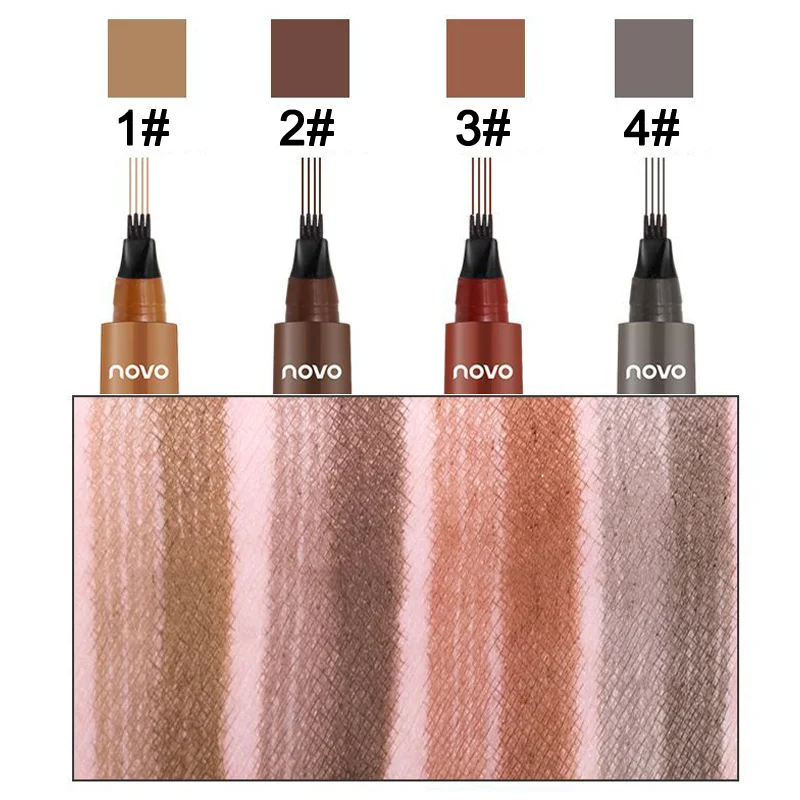 Microblading Tattoo Eyebrow Pen Waterproof Long Lasting Fork Tip Makeup Ink Sketch Eye Brow Pencil OR88