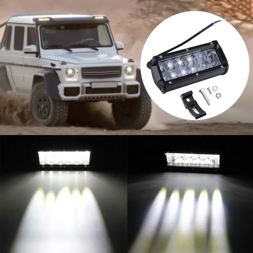 Горячие Новые 7 дюймов 4WD ATV 60 Вт внедорожный фар дальнего света светодиодный свет бар пятно света рабочий свет. Автомобиль внедорожник дополнительные фары прожектор/прожектор