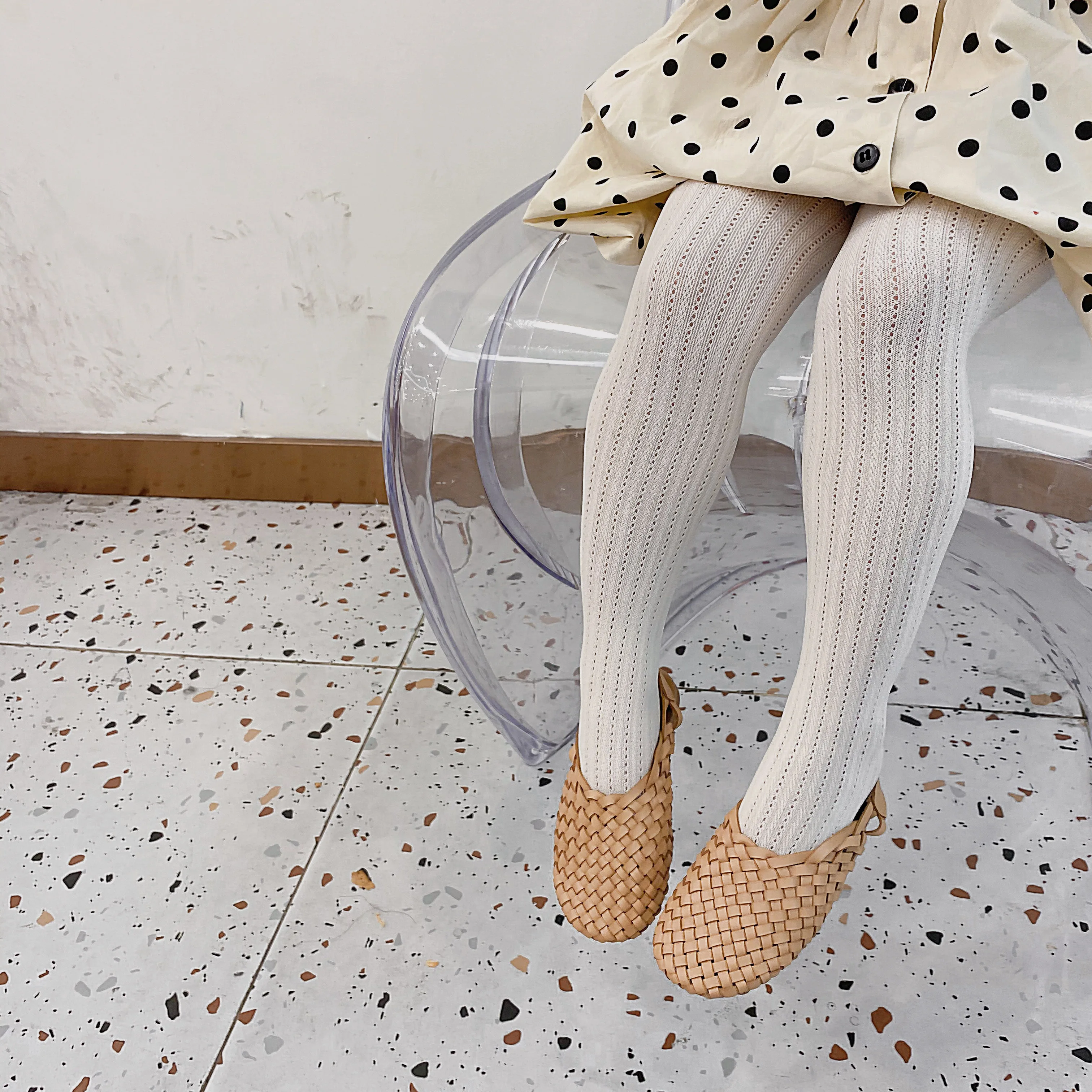 

Детские летние нейлоновые колготки для девочек, носки, детские тонкие сетчатые белые колготки принцессы, балетные чулки для малышей, Детские аксессуары