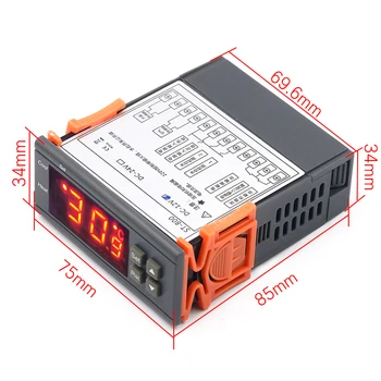 

STC-800 Aquarium Incubator Seafood Machine Electronic Digital Microcomputer Temperature Controller Switch Cooling and Heating