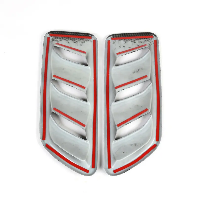 

For Jeep Wrangler JL 2018-2019 Air Vent Cover Trim Replacement Engine Hood 1 Pair