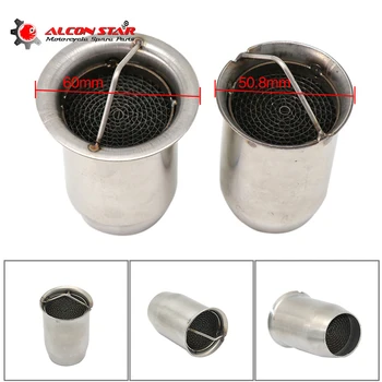 

Alconstar Universal 50.8/60MM Front Catalyst Removable DB Killer For Motorcycle Exhaust Muffler Silencer Noise Sound Eliminator