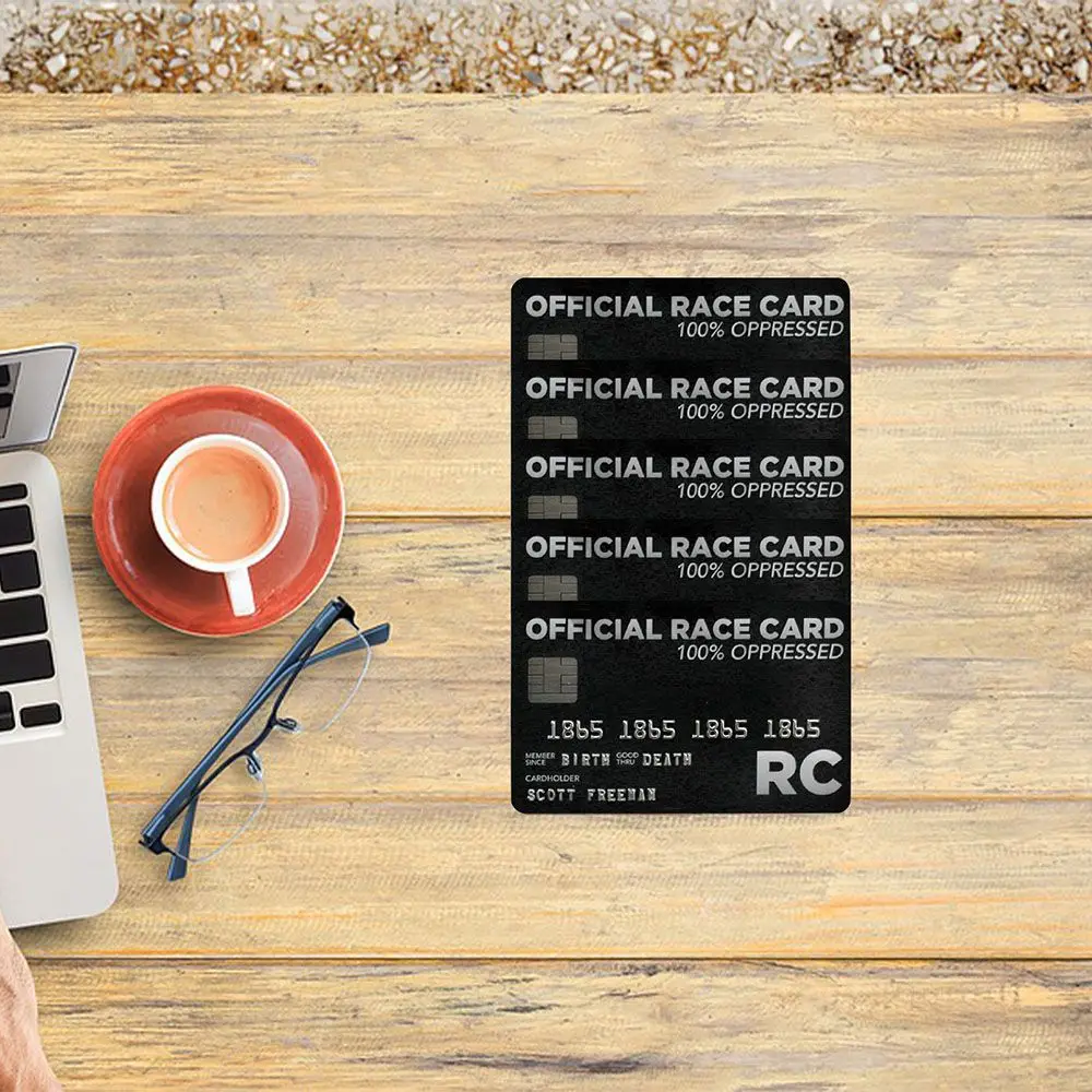 Gag Cards White Privilege Card Credit Card Novelty Wallet Size