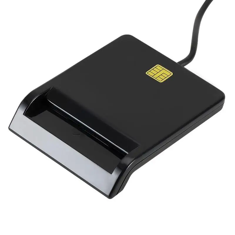 Portable USB Smart Card Reader For DNIE ATM CAC IC ID Bank Card SIM Card Reader Cloner Connector for Windows Linux Android Phone