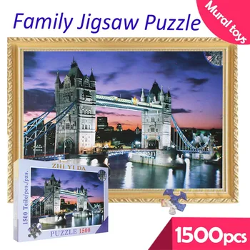

New rompecabezas 1500 piezas Puzzles Adult Children's Educational Holiday Puzzle Parent-child Toy educational toys puzzles