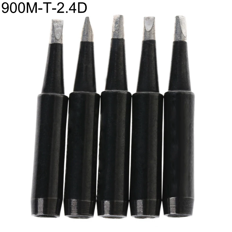 900M-T Copper Lead Free Soldering Iron Tips SI/I/B/K/2.4D/1C Welding Head Saike 936 852d 909D Soldering Station 5Pcs