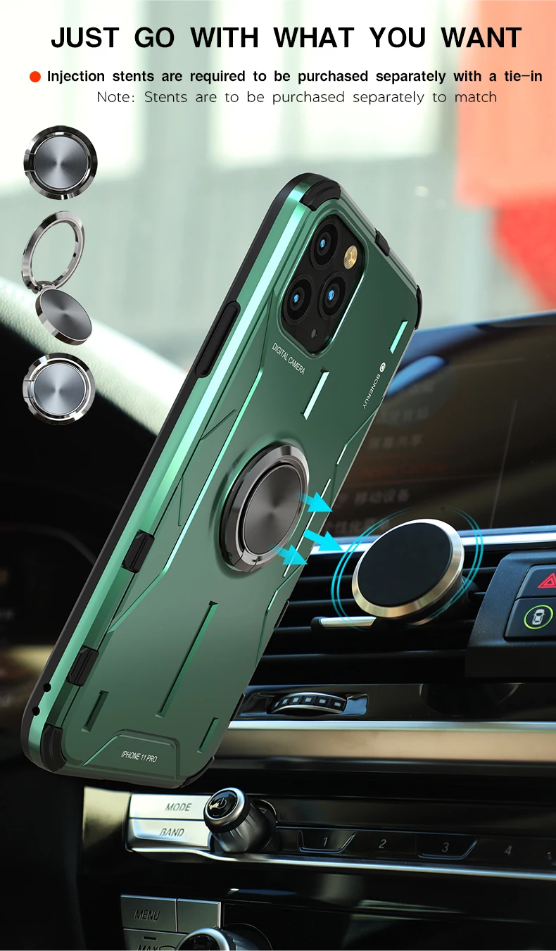 Противоударный защитный чехол для iPhone X XS чехол для Max XR мягкий силиконовый Жесткий металлический алюминиевый чехол для iPhone 11 Pro Max чехол с кольцом для пальца