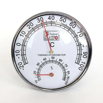 

Sauna-Thermometer Bath Indoor Outdoor-Used And Case Stainless-Steel