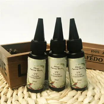 

35g Crystal Epoxy Resin UV Curable Clear Hard Type Glue Jewelry Making Crafts