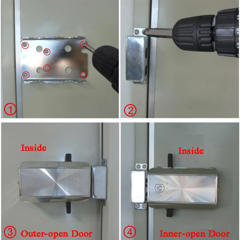  Smart Home Bluetooth Lock Remote Control Wifi ewelink Phon APP Invisible electric door lock Battery - 4000387162318