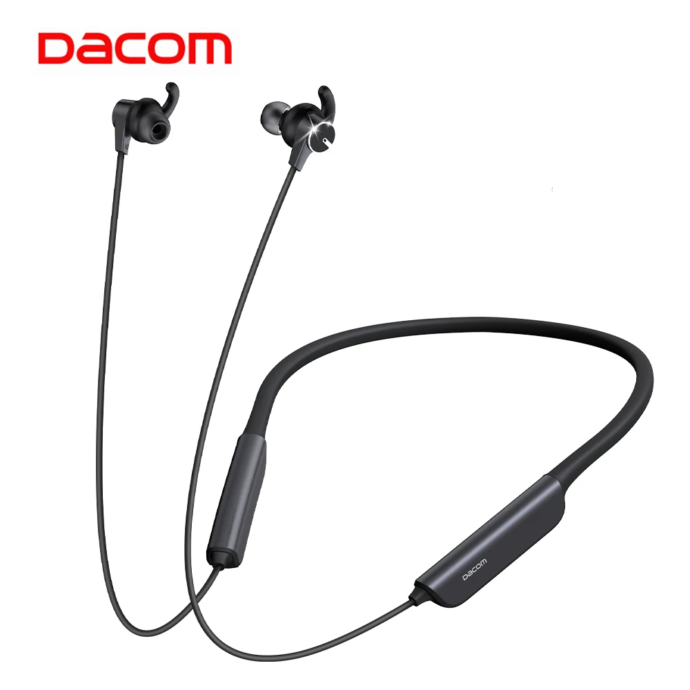 Dacom L54, активные наушники с шумоподавлением, шейным ободком, Bluetooth, спортивные, басовые, беспроводные наушники для ушей, с громкой связью, для мобильного телефона