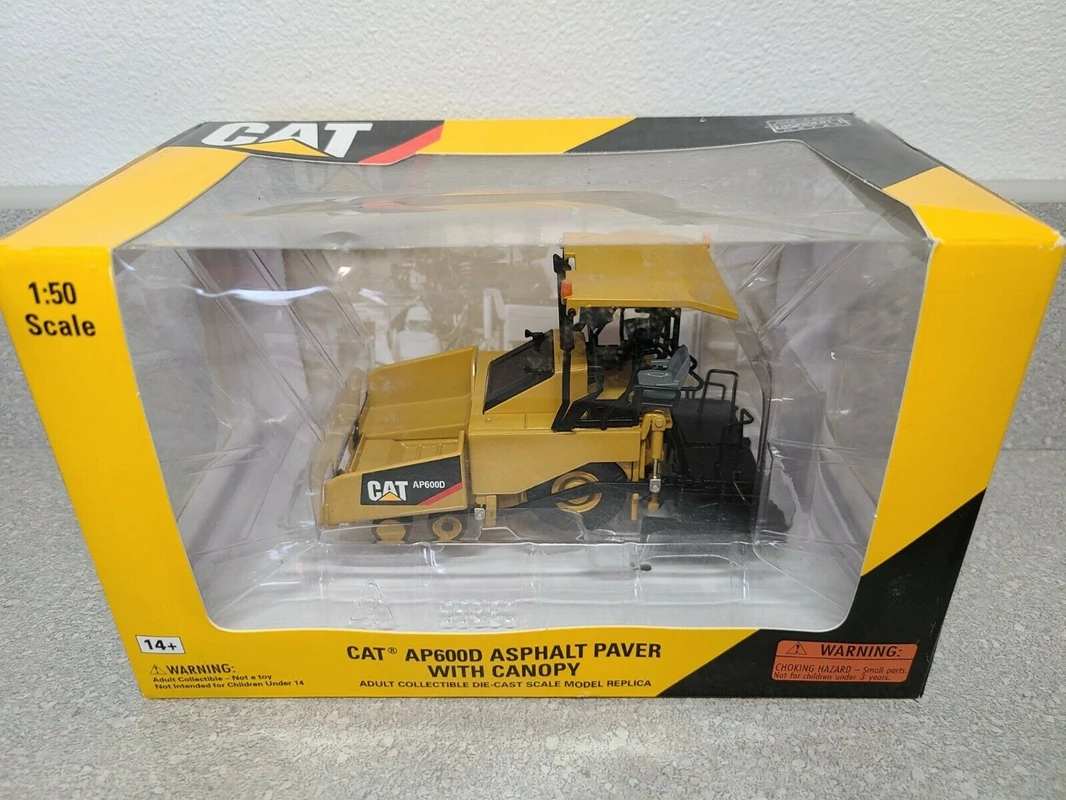 1:50 Diecast Model Norscot Cat Ap600d Asphalt Paver Canopy