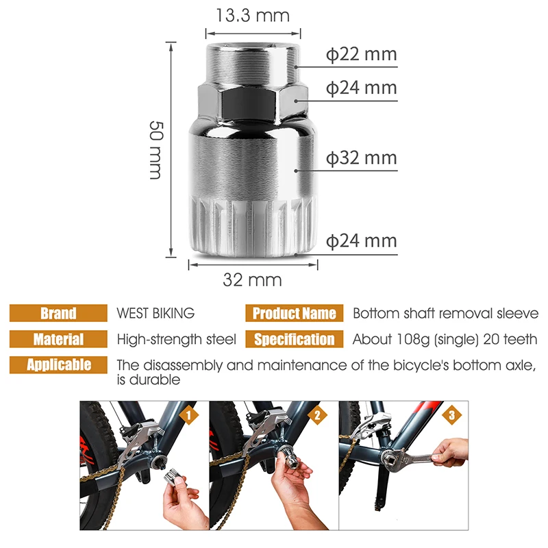 Crank Extractor Bike Crank Tool Set Crank Puller Bicycle Crank