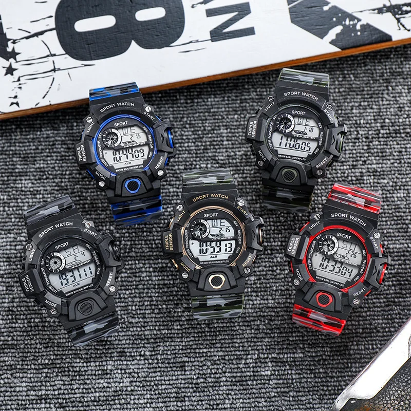 2021 Luxury Men Watch Sports Mountaineering Men's Watch Multi-functional Water Proof Electronic Watch for Boy Girl Gift