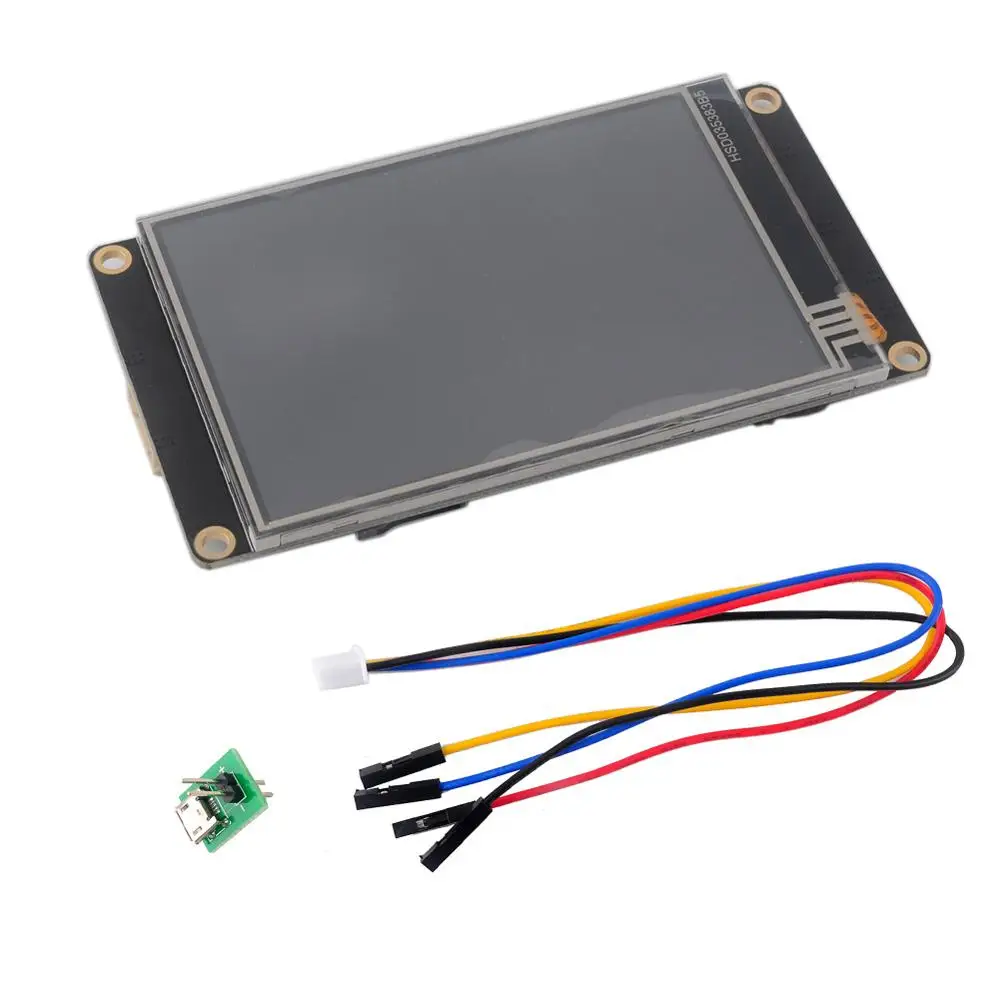 Nextion Enhanced 3,5 ''3,5 дюйма HMI резистивный сенсорный дисплей с черным акриловым чехол для Arduino Raspberry Pi