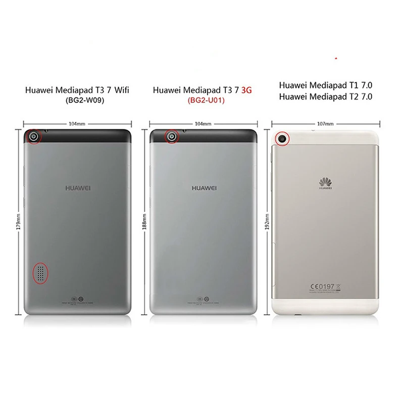Huawei Mediapad T3 7 Inch 1gb 16gb 3g Version Free Cover Space Grey Bg2 U01