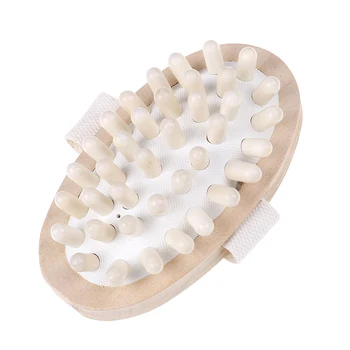 

1PC Hand-held Natural Wooden Body Brush Massager Cellulite Reduction Relieve Tense Muscles Health Care