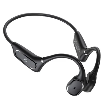 

Bluetooth 5.0 Bone Conduction Headset Smart Press Headphone with Mic IP55 Waterproof Headphones