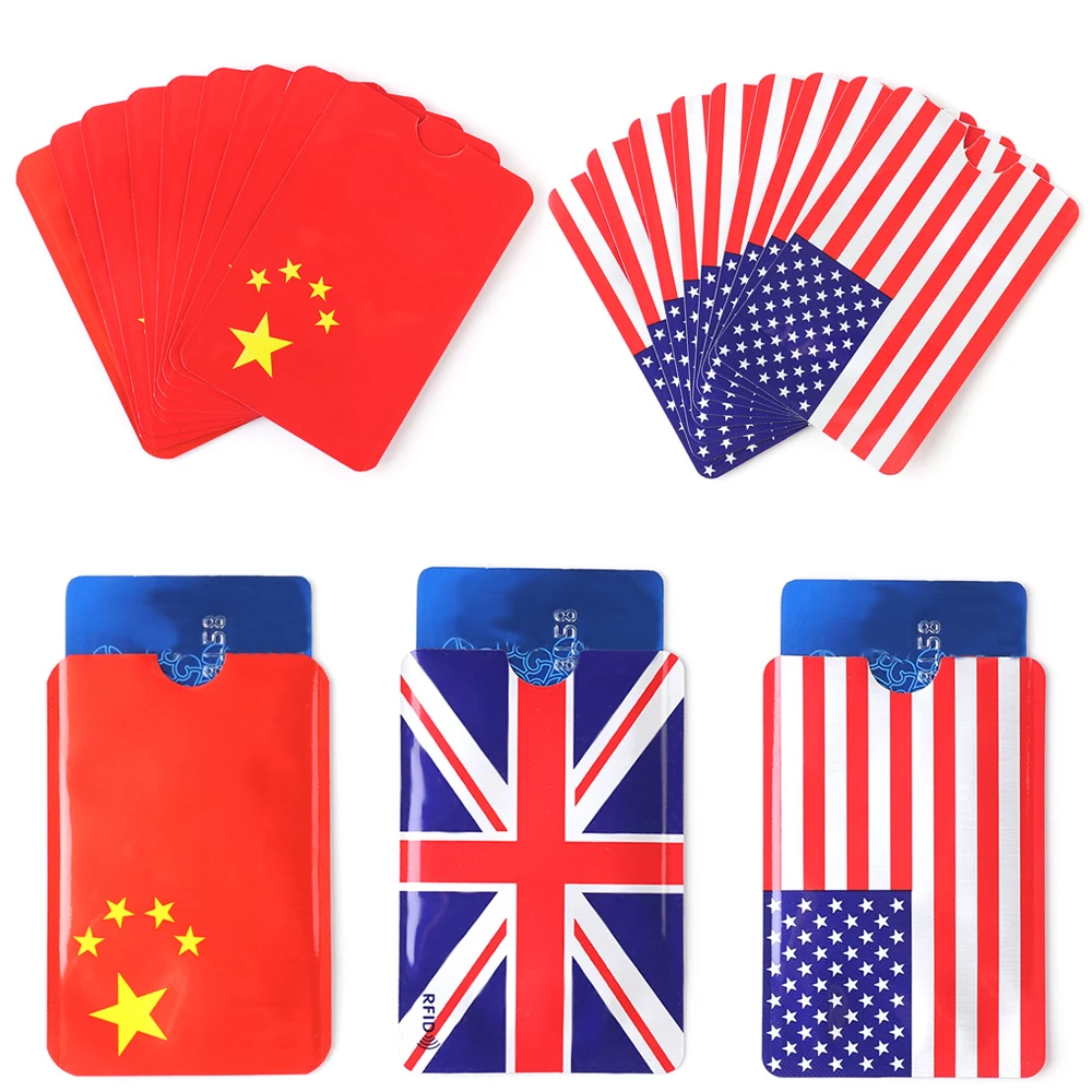 

5/10 Pcs Anti Rfid Wallet Blocking Reader Lock Bank Card Holder ID Bank Card Case Protection Metal Aluminium Credit Holder