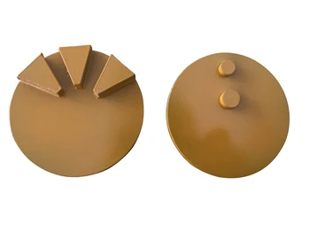 

3pcs Free Shipping 4 inch Diamond grinding concrete with three segments diamond pads super abrasive tools with two pins