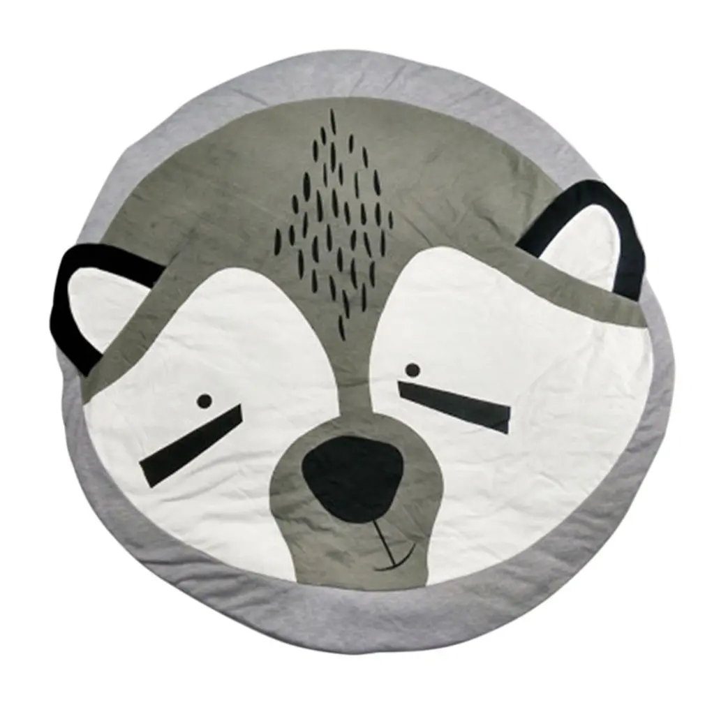 fox Печатный детский коврик для ползания, игровой коврик, детский Декор комнаты, мультяшный коврик для ползания, декор комнаты, утолщение - Цвет: fox