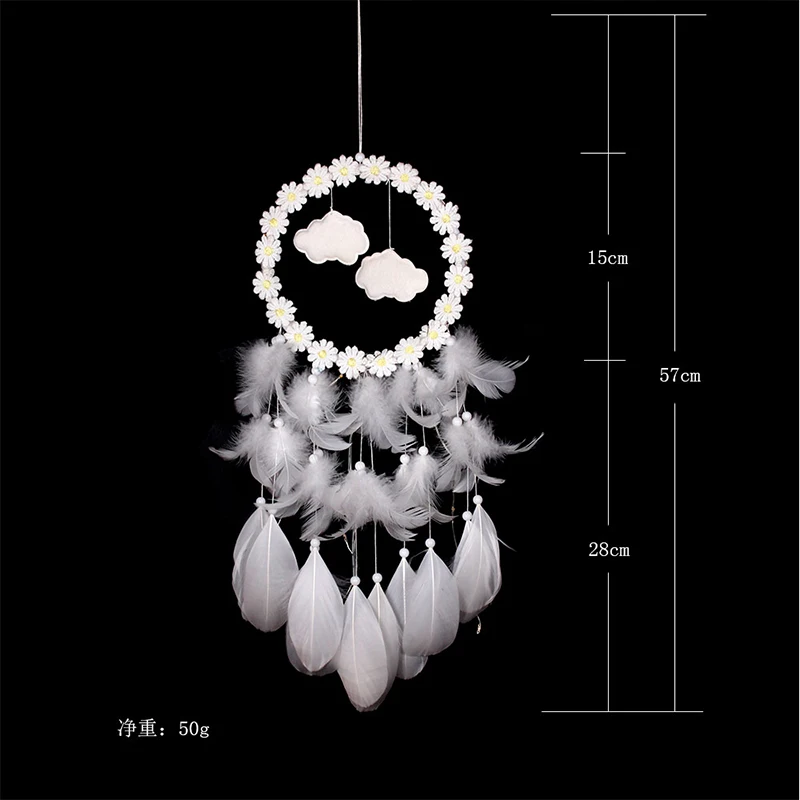 Светодиодный светильник Wind Chime чешуйчатые облака люминесцентный Ловец снов сетчатый орнамент подарок модный Ловец снов автомобиль гостиная окно девушка