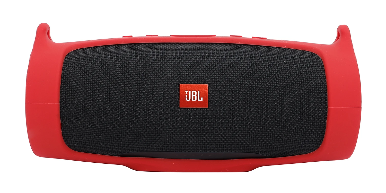 nova capa de silicone pele com alça mosquetão para jbl carga portátil sem fio bluetooth
