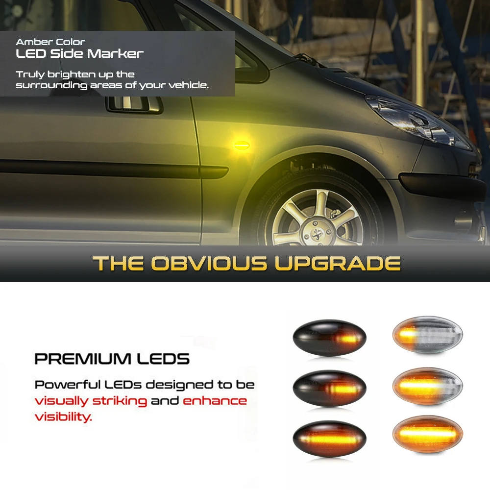 Clignotants Latéraux Défilants Clairs LED Porsche 911 992 - Carrera à