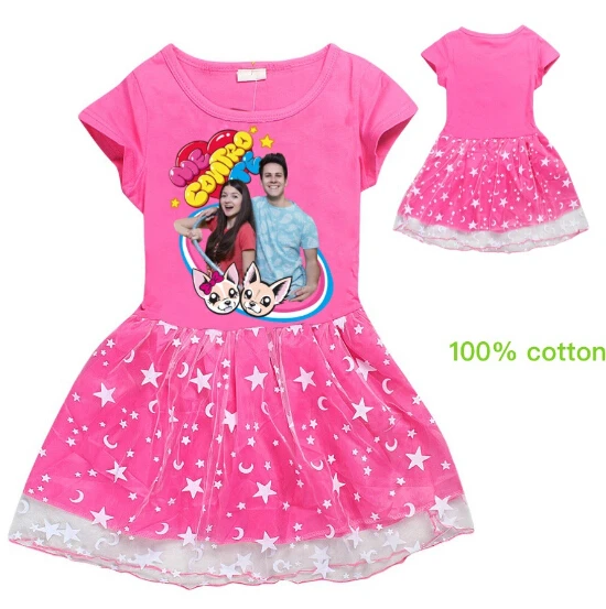 A-line bambine Cartoon Me Contro Te Cotton Dress Toddler Kids Baby Girl  Party abiti a maniche corte prendisole vestiti estivi - AliExpress