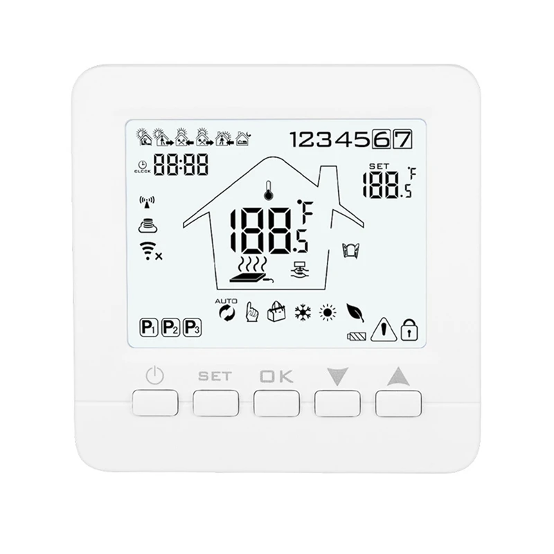 ABSF 16A08-5BB-WIFI Интеллектуальный термостат электрическое Отопление беспроводной термостат
