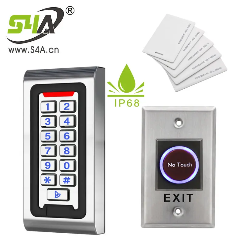 Водонепроницаемая автономная металлическая клавиатура доступа RFID IP68|Наборы для