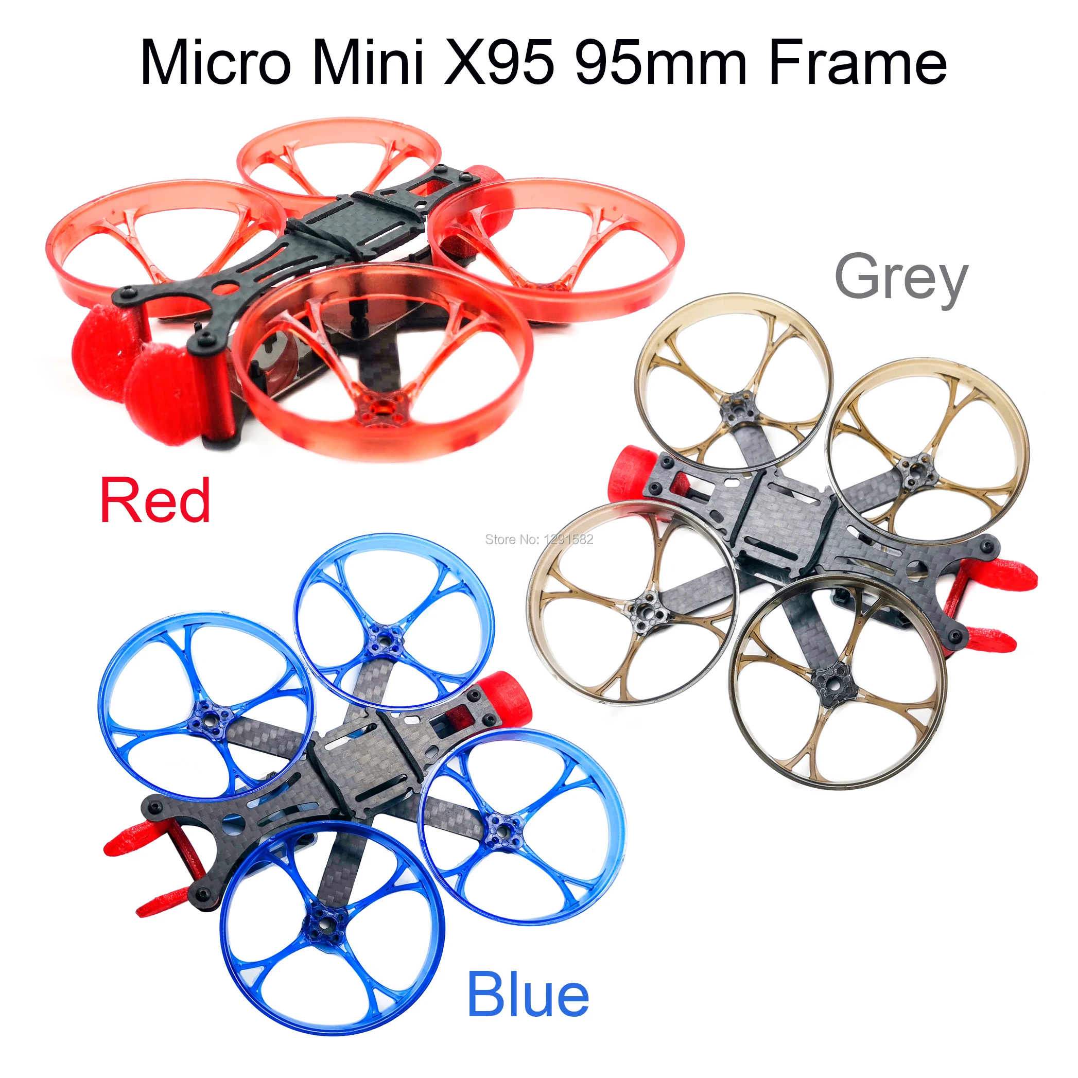 

Micro Mini X95 95 95mm Frame Mini FPV RC carbon Fiber Quadcopter Frame Kit support Foxeer Camera