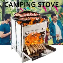 Походная плита, кухонная посуда, деревянная горящая плита для пеших прогулок, путешествий, пикника, барбекю