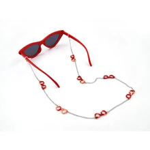 Мода 76 см металлическая цепочка для очков акриловые стекла дизайн очков ремешки сверхлегкие очки Аксессуары Солнцезащитные цепочка для очков s N5