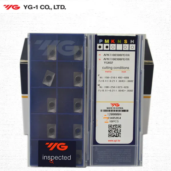 Оригинальный корейский YG карбид Вставки фреза APKT100308PDTR YG602/APKT100305PDTR/ | Отзывы и видеообзор